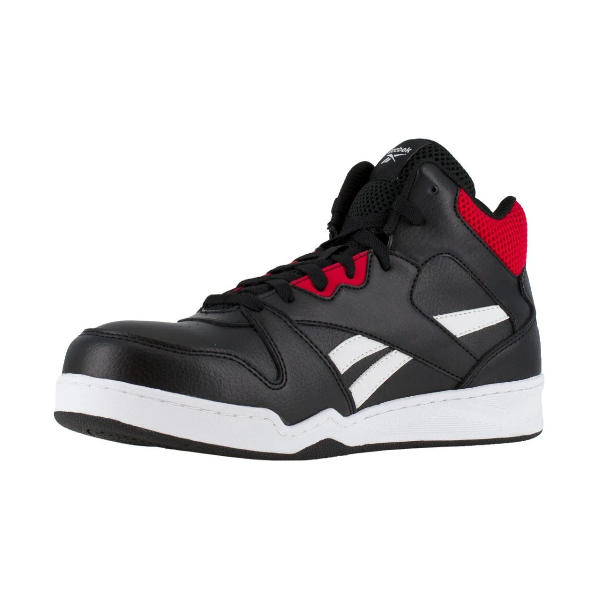 Reebok Shoes: Men's RB4132 Black/Red Composite Toe EH Slip Resistant High Top Work Sneaker 3 Reebok Shoes: Men's RB4132 Black/Red Composite Toe EH Slip Resistant High Top Work Sneaker - Image 3