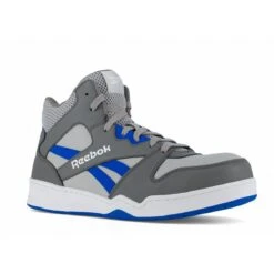 Reebok Shoes: Men's RB4135 Grey/Cobalt Blue Composite Toe Slip Resistant High Top Sneaker -Boots Hub Shop reebok rb4135 bb4500 02