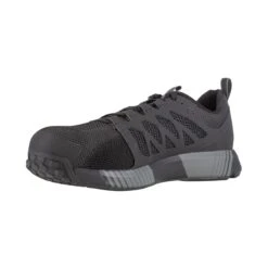 Reebok Shoes: Men's RB4310 Black Fusion Flexweave EH Composite Toe Slip Resistant Athletic Shoe -Boots Hub Shop reebok rb4310 rb431 fusion flexweave work 03 1