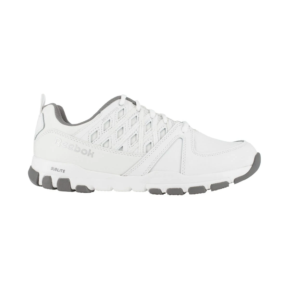 Reebok Shoes: Men's RB4442 White Sublite Work Static Dissipative Slip Resistant Athletic Shoe 1 Reebok Shoes: Men's RB4442 White Sublite Work Static Dissipative Slip Resistant Athletic Shoe