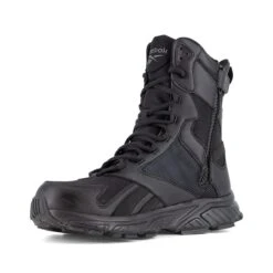 Reebok Boots: Men's RB6655 Black Soft Toe 8" Trail Running Tactical EH Work Boot -Boots Hub Shop reebok rb6655 hyperium tactical 03edit