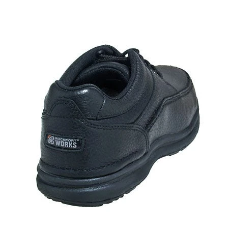 Rockport Works Shoes: Mens' RK6761 World Tour Black Leather Steel Toe Oxford Shoe 7 Rockport Works Shoes: Mens' RK6761 World Tour Black Leather Steel Toe Oxford Shoe - Image 7