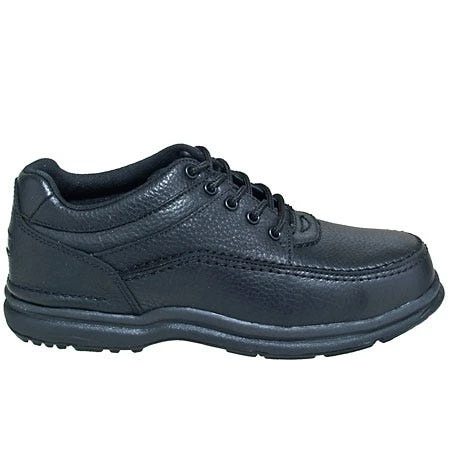 Rockport Works Shoes: Mens' RK6761 World Tour Black Leather Steel Toe Oxford Shoe 4 Rockport Works Shoes: Mens' RK6761 World Tour Black Leather Steel Toe Oxford Shoe - Image 4