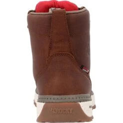 Rocky Boots: Men's RKK0434 Tobacco Soft Toe 6" Rebound Wedge Waterproof Work Boot 10 Rocky Boots: Men's RKK0434 Tobacco Soft Toe 6" Rebound Wedge Waterproof Work Boot -Boots Hub Shop rkk0434 backedit