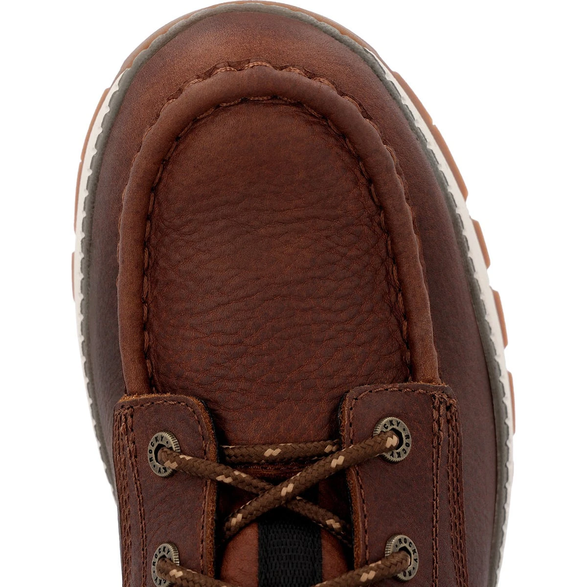 Rocky Boots: Men's RKK0434 Tobacco Soft Toe 6" Rebound Wedge Waterproof Work Boot 4 Rocky Boots: Men's RKK0434 Tobacco Soft Toe 6" Rebound Wedge Waterproof Work Boot - Image 4