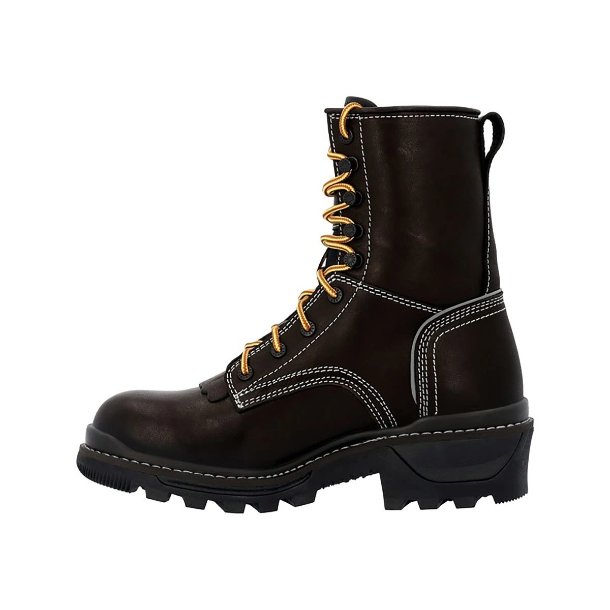 Rocky Boots: Men's RKK0439 Black Composite Toe Rams Horn 9" Logger EH Work Boot 3 Rocky Boots: Men's RKK0439 Black Composite Toe Rams Horn 9" Logger EH Work Boot - Image 3