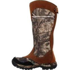 Rocky Boots: Men's RKS0617 Camo Brown Soft Toe Lynx 16" Waterproof Snake Pull On Boot -Boots Hub Shop rks0617 instep profile