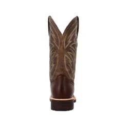 Rocky Boots: Men's RKW0405 Brown Soft Toe 12" Tall Oaks Western Pull On Boot -Boots Hub Shop rkw0405 1edit