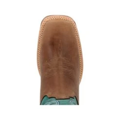 Rocky Boots: Men's RKW0406 Teal Soft Toe 12" Tall Oaks Western Pull On Boot -Boots Hub Shop rkw0406 2edit