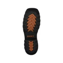 Rocky Boots: Men's RKW0407 Dark Brown Composite Square Toe Rams Horn Western Boot -Boots Hub Shop rkw0407 5edit