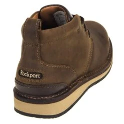 Rockport Works Shoes: Men's RK2801 Brown Prestige Point Steel Toe Chukka -Boots Hub Shop rockport rk2801 b 001