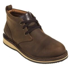 Rockport Works Shoes: Men's RK2801 Brown Prestige Point Steel Toe Chukka -Boots Hub Shop rockport rk2801 p 001