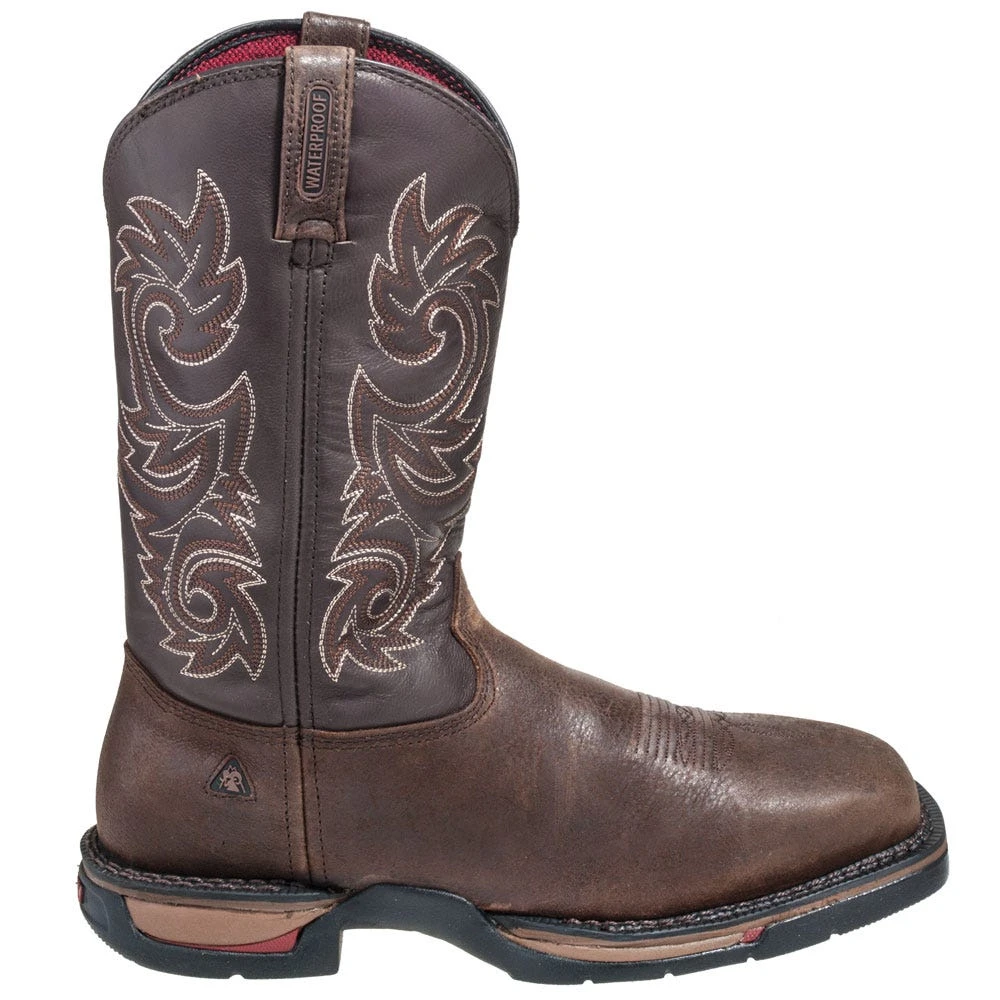 Rocky Boots: Men's Steel Toe 6654 EH Waterproof Cowboy Boots 4 Rocky Boots: Men's Steel Toe 6654 EH Waterproof Cowboy Boots - Image 4