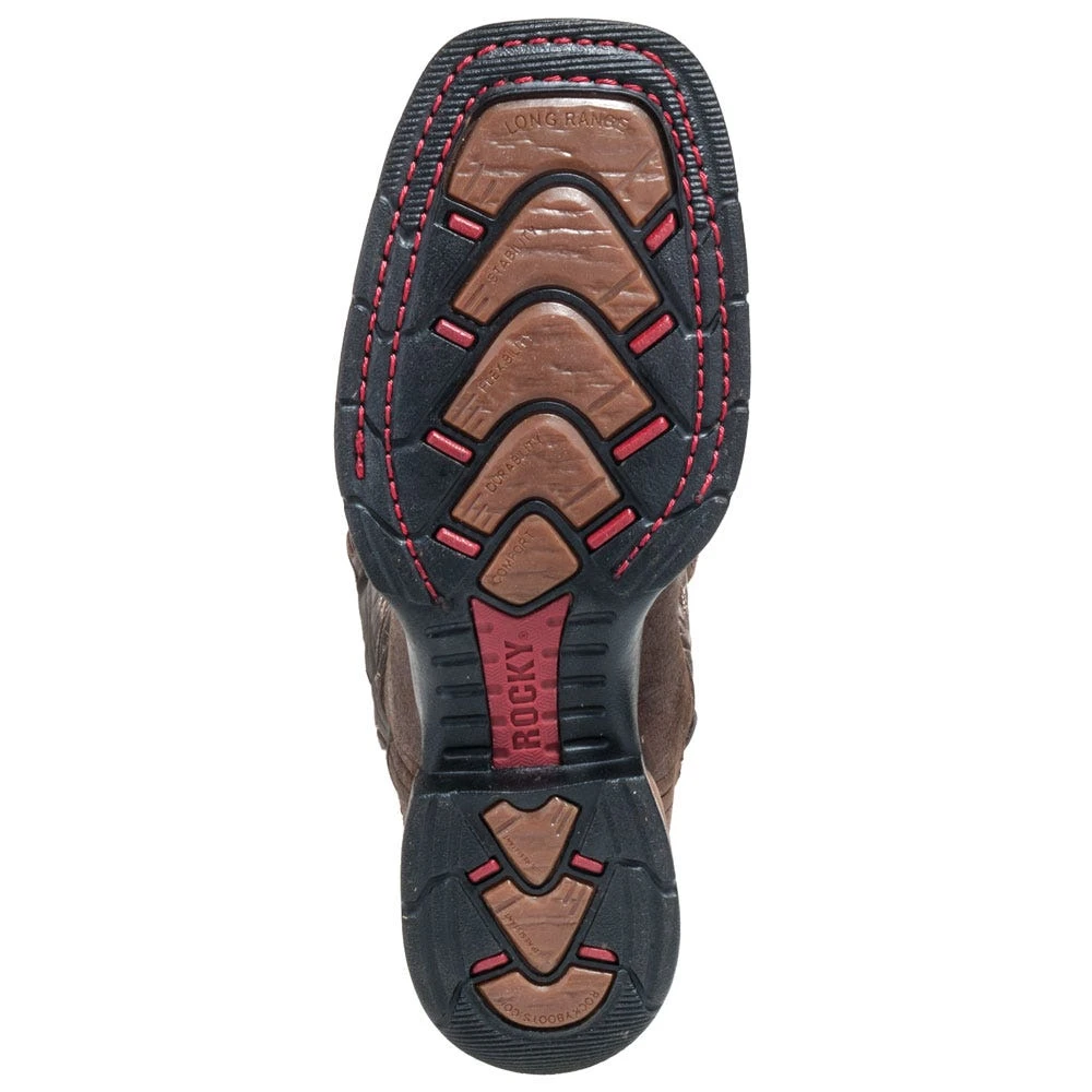 Rocky Boots: Men's Steel Toe 6654 EH Waterproof Cowboy Boots 1 Rocky Boots: Men's Steel Toe 6654 EH Waterproof Cowboy Boots