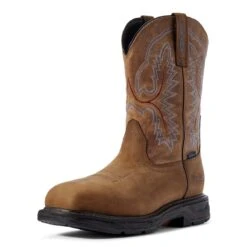 Ariat Boots: Men's 10031474 Distressed Brown WorkHog XT Waterproof Work Boot -Boots Hub Shop s20 mns work couto 10031474 3 4 front