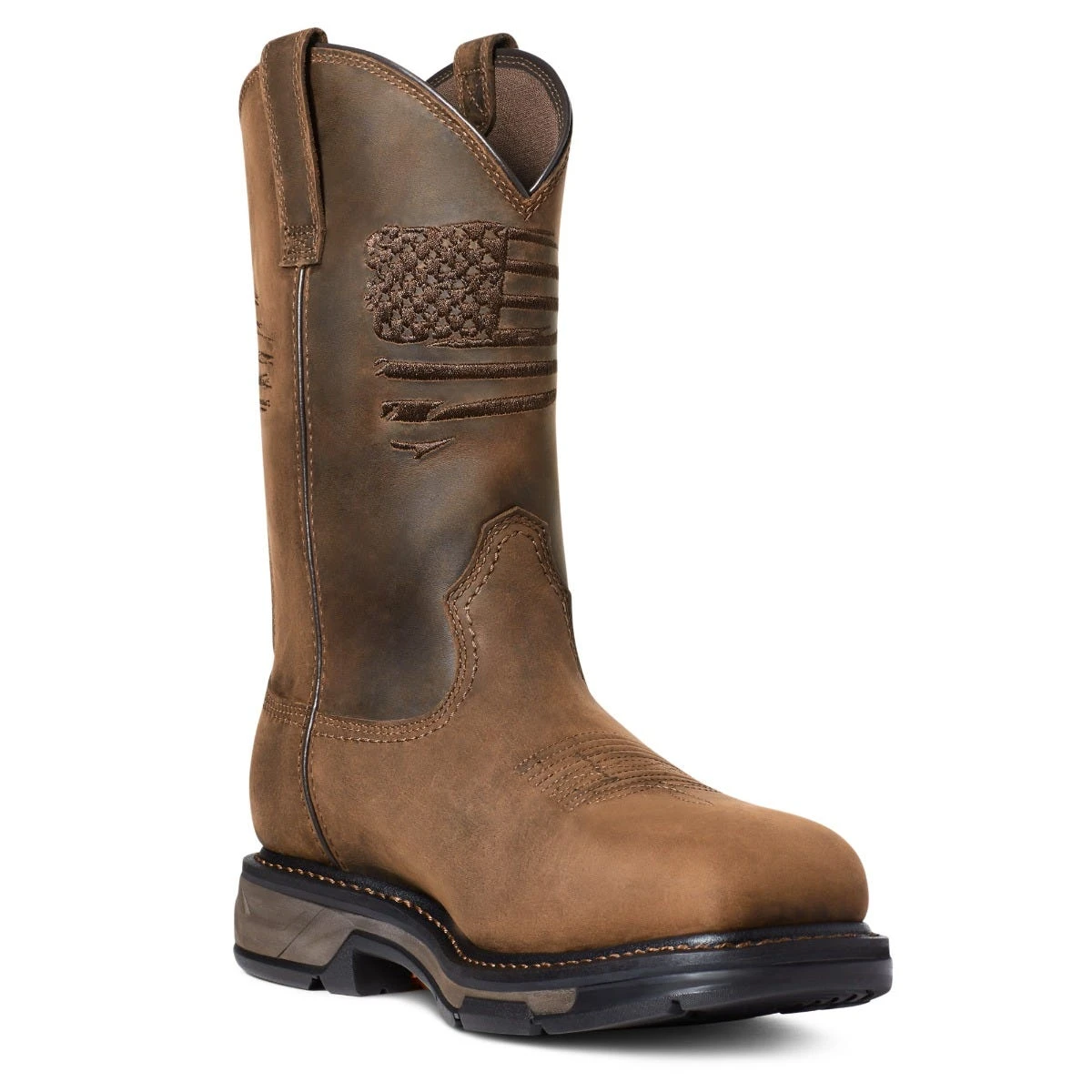 Ariat Boots: Men's 10036002 Brown Carbon Toe WorkHog XT Patriot Waterproof Work Boot 1 Ariat Boots: Men's 10036002 Brown Carbon Toe WorkHog XT Patriot Waterproof Work Boot
