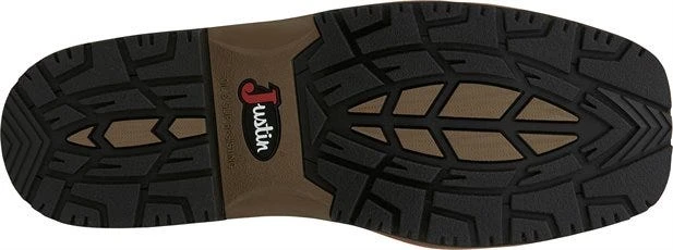 Justin Boots: Men's SE4833 Brown Composite Square Toe Derrickman Cowboy Work Boot 7 Justin Boots: Men's SE4833 Brown Composite Square Toe Derrickman Cowboy Work Boot - Image 7