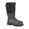 DryShod Boots: Men's STG-UH-BK Black Steel Toe Adjustable Gusset Work Boot