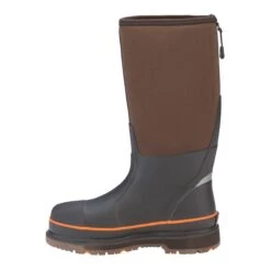 DryShod Boots: Men's STT-UH-BR Brown/Orange Steel Toe WIXIT Cool-Clad Lining Work Boot -Boots Hub Shop stt uh br 001