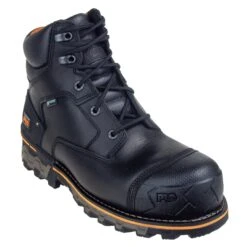 Timberland PRO Boots: Men's Black TB0A1FZP 001 6 Inch Boondock CT Work Boots -Boots Hub Shop tb0a1fzp001 1