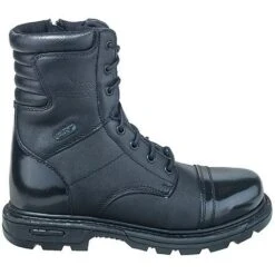 Thorogood Men's 834-6888 Black 8 Inch Uniform Side Zip Jump Boots -Boots Hub Shop thorogood 834 6888 o 01 1