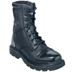 Thorogood Men's 834-6888 Black 8 Inch Uniform Side Zip Jump Boots -Boots Hub Shop thorogood 834 6888 p 01 1