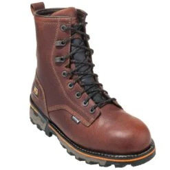 Timberland PRO Boots: Men's TB01113A 210 Brown Boondock 8" Waterproof Boots -Boots Hub Shop timberland 1113 p 01