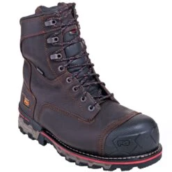Timberland Pro Boots: Men's TB0A128P 214 Brown Waterproof Insulated Composite Toe Boots -Boots Hub Shop timberland 128p p 01