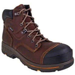 Timberland PRO Boots: Men's TB0A1I4H 214 Helix HD Brown 6-Inch Composite Toe Boots -Boots Hub Shop timberland tb0a1i4h214 p 01