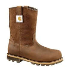 Carhartt Boots: Men's CMP1453 Brown Carbon Nano Toe Waterproof Slip Resistant Wellington Work Boot -Boots Hub Shop tlx2tyeg