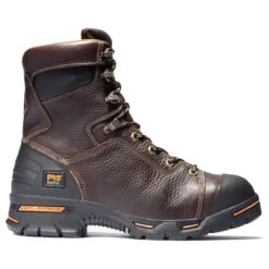 Timberland PRO Boots: Men's Endurance PR 52561 Brown 8" Steel Toe Work Boots -Boots Hub Shop tmb pro 52561