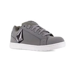 Volcom Shoes: Men's VM30468 Grey Black Composite Toe Stone EH Skate Work Shoe