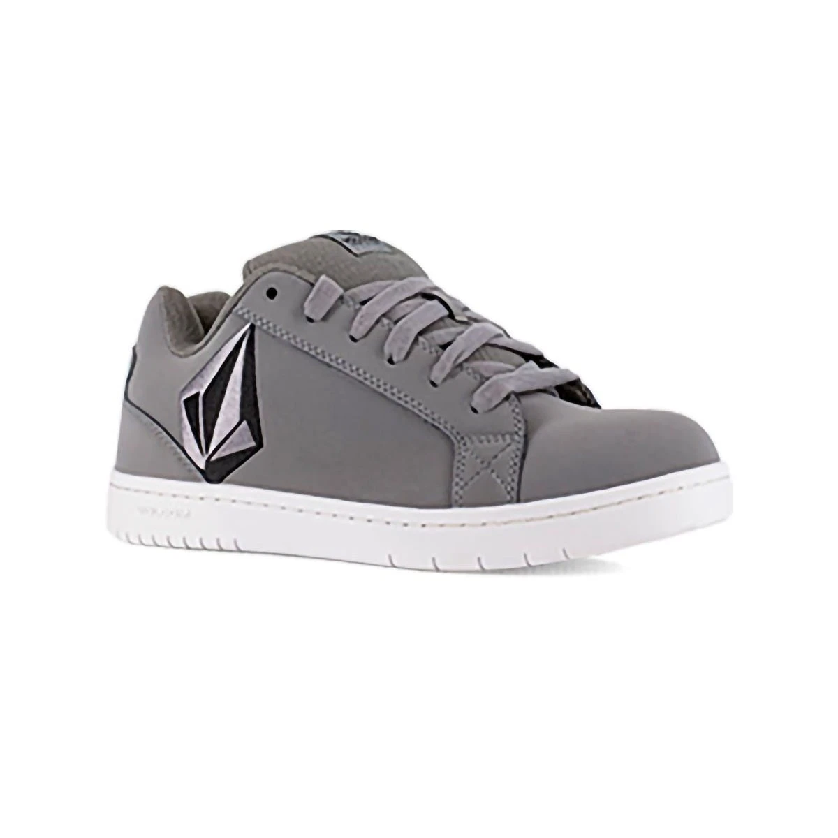 Volcom Shoes: Men's VM30468 Grey Black Composite Toe Stone EH Skate Work Shoe 1 Volcom Shoes: Men's VM30468 Grey Black Composite Toe Stone EH Skate Work Shoe