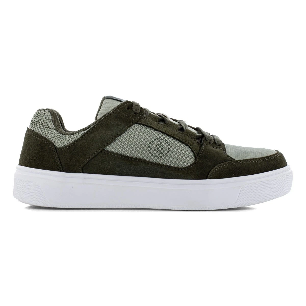 Volcom Shoes: Men's VM30231 Olive Grey Composite Toe Evolve Slip Resistant Skate Inspired Work Shoe 3 Volcom Shoes: Men's VM30231 Olive Grey Composite Toe Evolve Slip Resistant Skate Inspired Work Shoe - Image 3