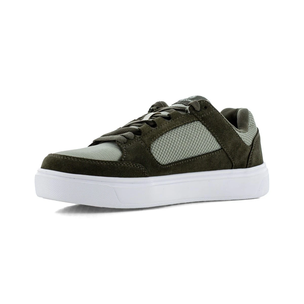 Volcom Shoes: Men's VM30231 Olive Grey Composite Toe Evolve Slip Resistant Skate Inspired Work Shoe 2 Volcom Shoes: Men's VM30231 Olive Grey Composite Toe Evolve Slip Resistant Skate Inspired Work Shoe - Image 2