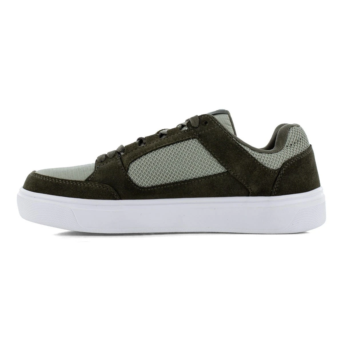 Volcom Shoes: Men's VM30231 Olive Grey Composite Toe Evolve Slip Resistant Skate Inspired Work Shoe 4 Volcom Shoes: Men's VM30231 Olive Grey Composite Toe Evolve Slip Resistant Skate Inspired Work Shoe - Image 4