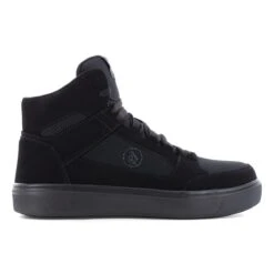 Volcom Shoes: Men's VM30244 Triple Black Composite Toe Evolve EH Slip Resistant Skate Inspired Work High Top -Boots Hub Shop volcom vm30244 vm30244f evolve 01