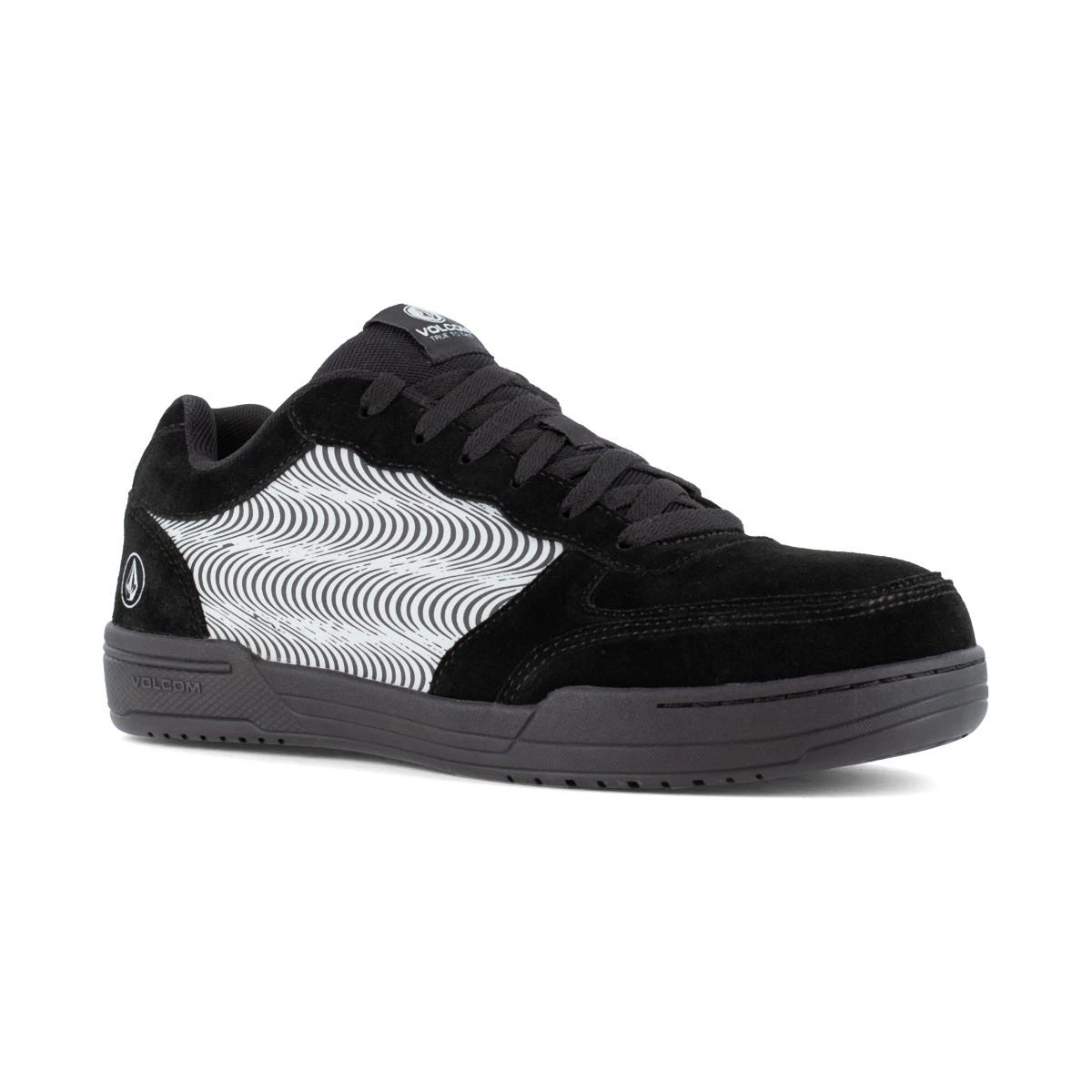 Volcom Shoes: Men's VM30361 Black Tower Grey Composite Toe Hybrid Slip Resistant Skate Inspired Work Shoe 1 Volcom Shoes: Men's VM30361 Black Tower Grey Composite Toe Hybrid Slip Resistant Skate Inspired Work Shoe