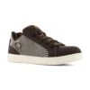 Volcom Shoes: Men's VM30507 Dark Brown Khaki Composite Toe Stone Op Art Skate Inspired Work Shoe