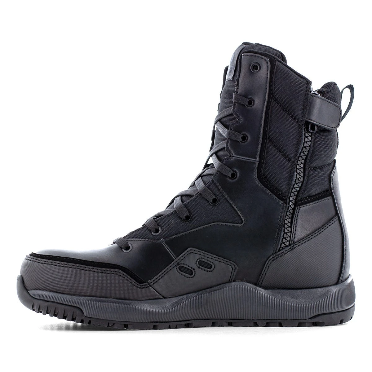 Volcom Boots: Men's VM30704 Black Composite Toe Street Shield Skate-Inspired 8" Tactical Side Zipper Boot 2 Volcom Boots: Men's VM30704 Black Composite Toe Street Shield Skate-Inspired 8" Tactical Side Zipper Boot - Image 2