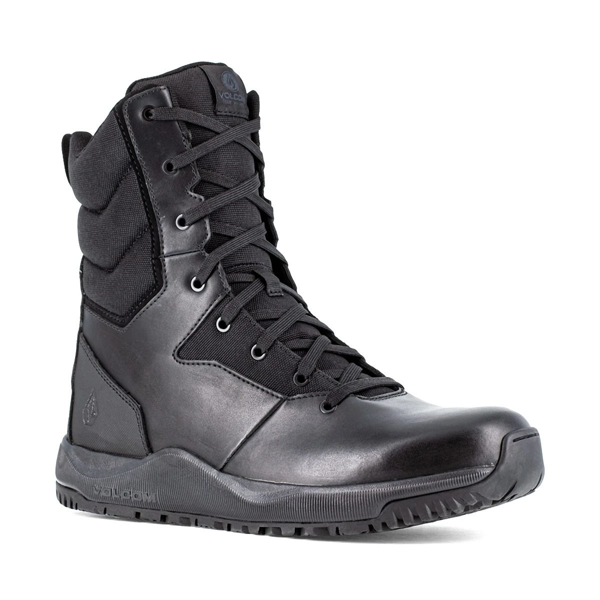 Volcom Boots: Men's VM30705 Black Soft Toe Street Shield Skate-Inspired 8" Tactical Side Zipper Boot 1 Volcom Boots: Men's VM30705 Black Soft Toe Street Shield Skate-Inspired 8" Tactical Side Zipper Boot