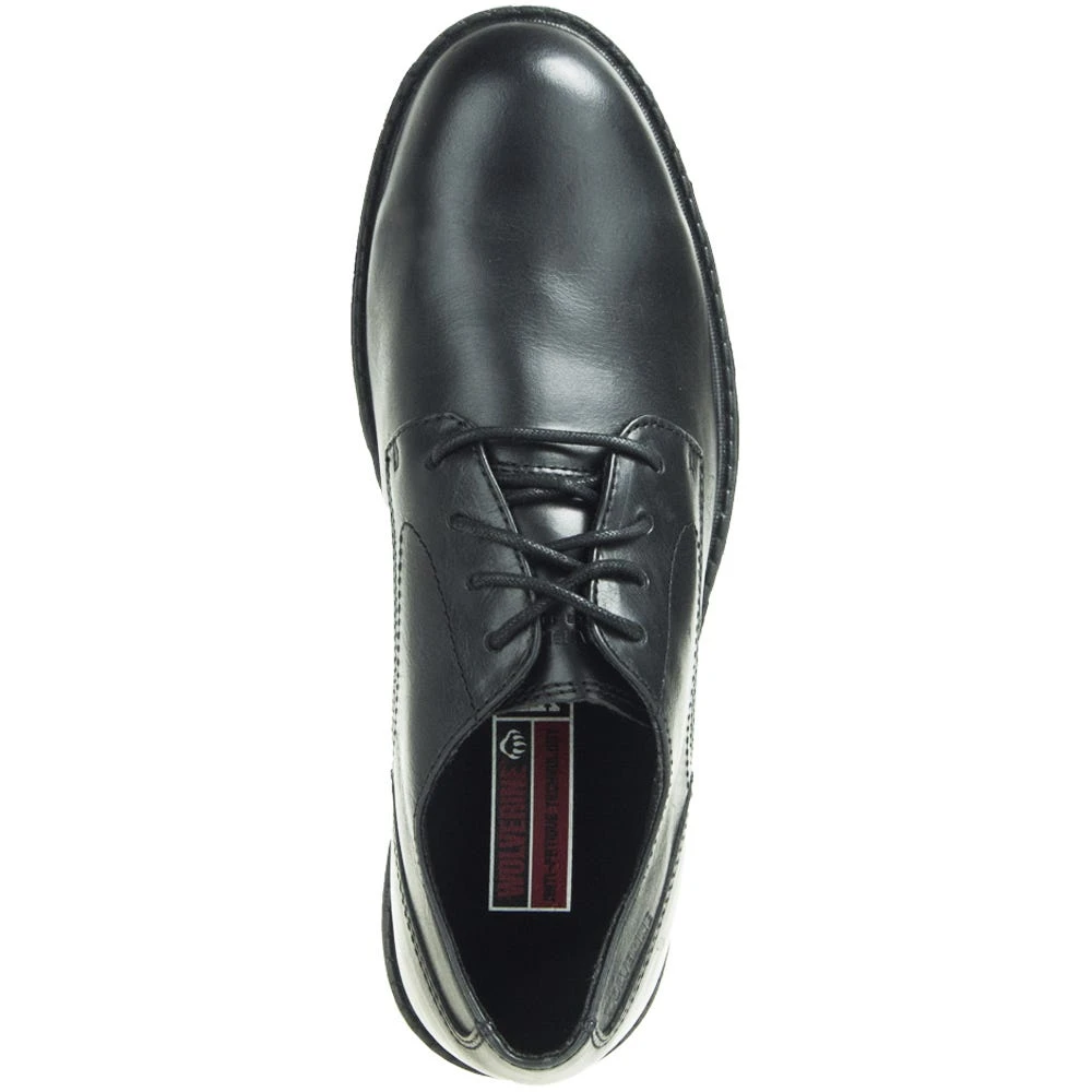 Wolverine Shoes: Men's Black W10817 Bedford Oxford Steel Toe Work Shoes 2 Wolverine Shoes: Men's Black W10817 Bedford Oxford Steel Toe Work Shoes - Image 2