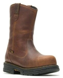Wolverine Boots: Men's 201178 Tobacco Hellcat CarbonMax Waterproof Wellington Work Boot