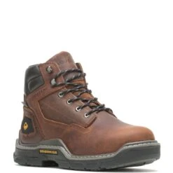 Wolverine Boots: Men's W211107 Peanut Carbonmax Toe Raider Durashocks Insulated 6" Work Boot