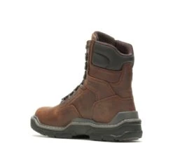 Wolverine Boots: Men's W211162 Peanut Raider Durashocks Waterproof 8" Carbonmax Work Boot -Boots Hub Shop wbsm w211162 012721 s22 225 1