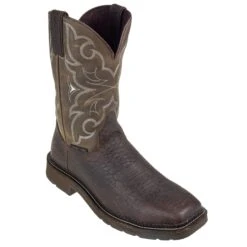 Justin Boots: Men's Cactus SE4313 Amarillo Steel Toe Stampede Work Boots -Boots Hub Shop wk4313 1