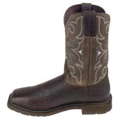 Justin Boots: Men's Cactus SE4313 Amarillo Steel Toe Stampede Work Boots -Boots Hub Shop wk4313 4