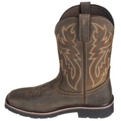 Wolverine Boots: Men's 10702 Steel Toe EH Pull On Rancher Boots -Boots Hub Shop wolverine 10702 i 01