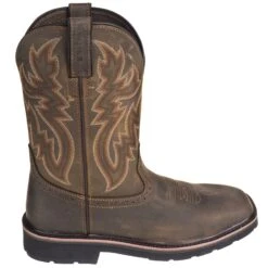 Wolverine Boots: Men's 10702 Steel Toe EH Pull On Rancher Boots -Boots Hub Shop wolverine 10702 o 01