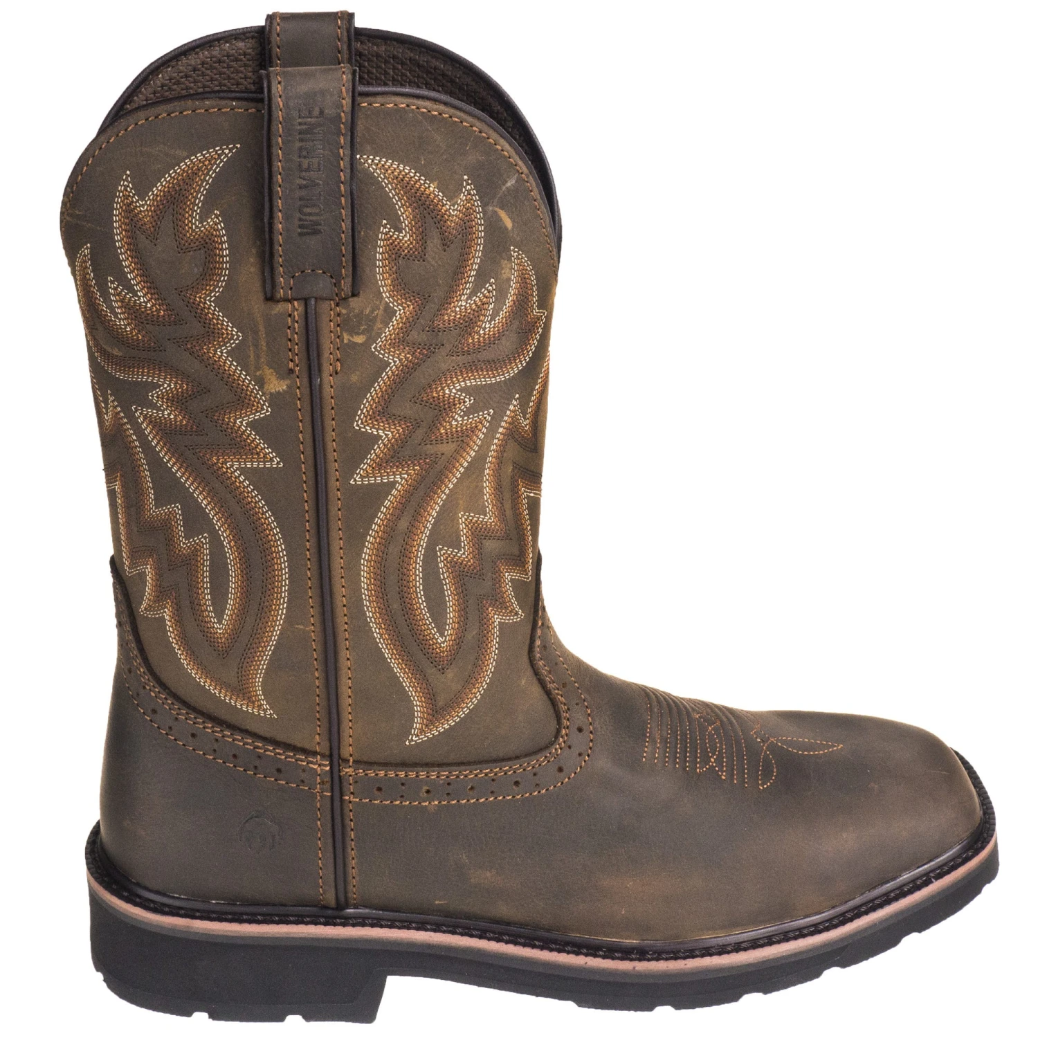Wolverine Boots: Men's 10704 Dark Brown Rancher Slip Resistant Pull On Boots 5 Wolverine Boots: Men's 10704 Dark Brown Rancher Slip Resistant Pull On Boots - Image 5